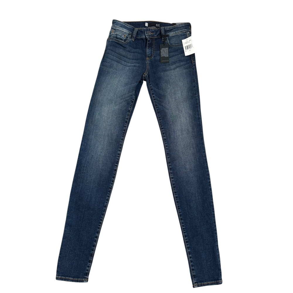 Kut‎ From The Kloth Toothpick Skinny Jeans Womens Insightful Wash Size 2 NEW NWT - Picture 2 of 9